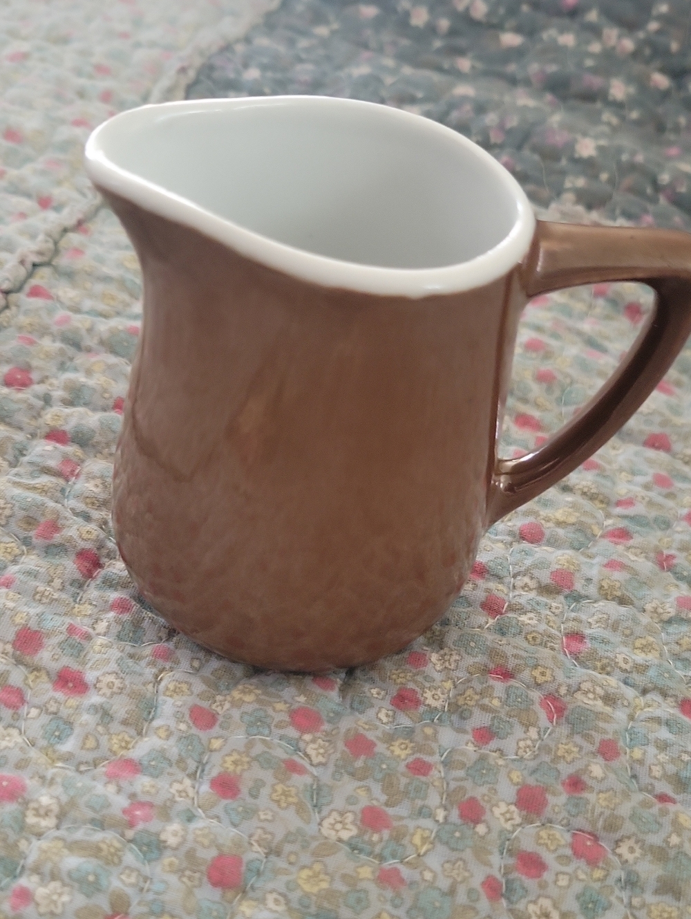 Vintage SPM Walküre Bayreuth Brown Porcelain Metallic Lustre Creamer Pitcher
